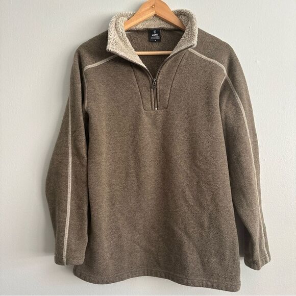 Kuhl Other - Kuhl Sweater Size Medium Alfpaca Fleece Quarter Zip Pullover Europa Mens